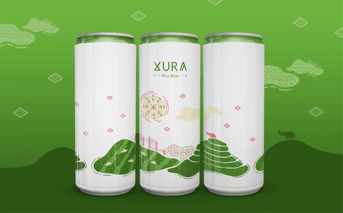 大米啤酒包裝設(shè)計參考(圖1)