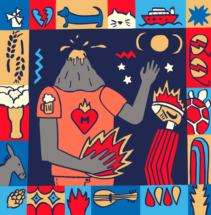 插畫(huà)形式啤酒包裝設(shè)計(jì)(圖12)