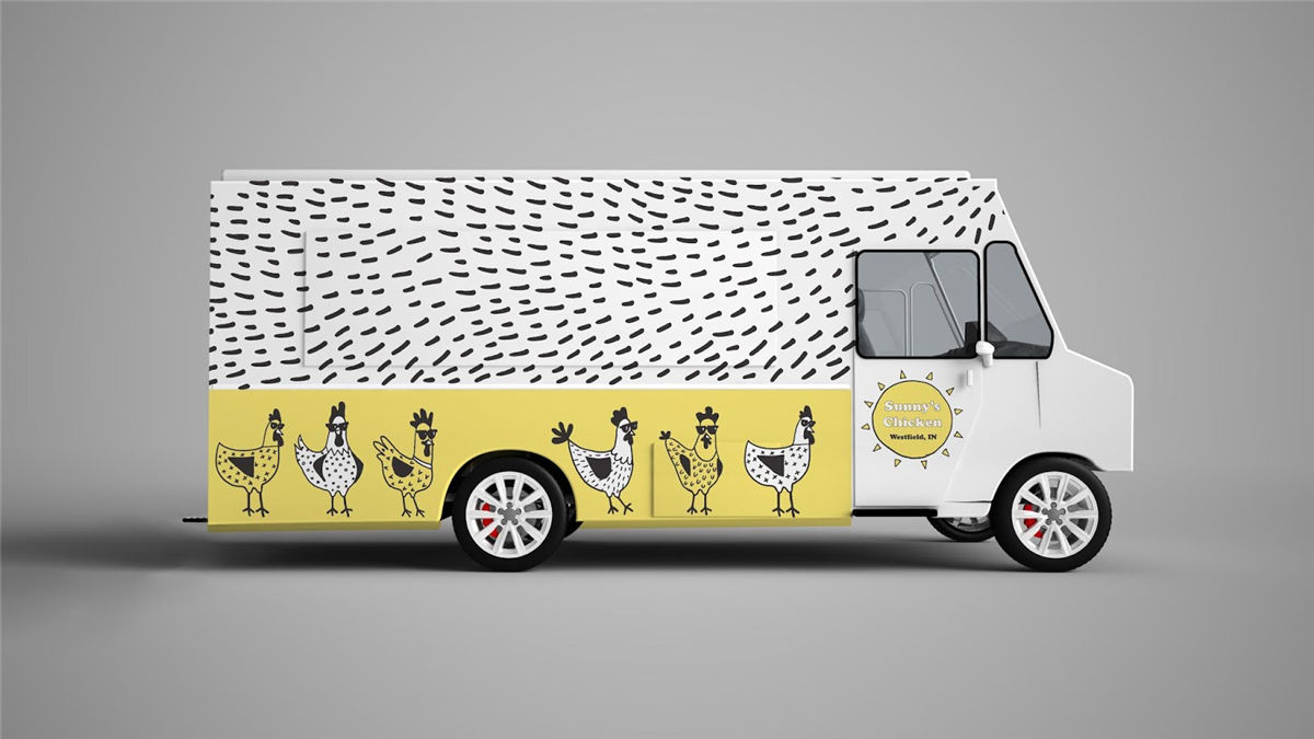 炸雞快餐車品牌包裝設計(圖3) 炸雞快餐車品牌包裝設計(圖3)