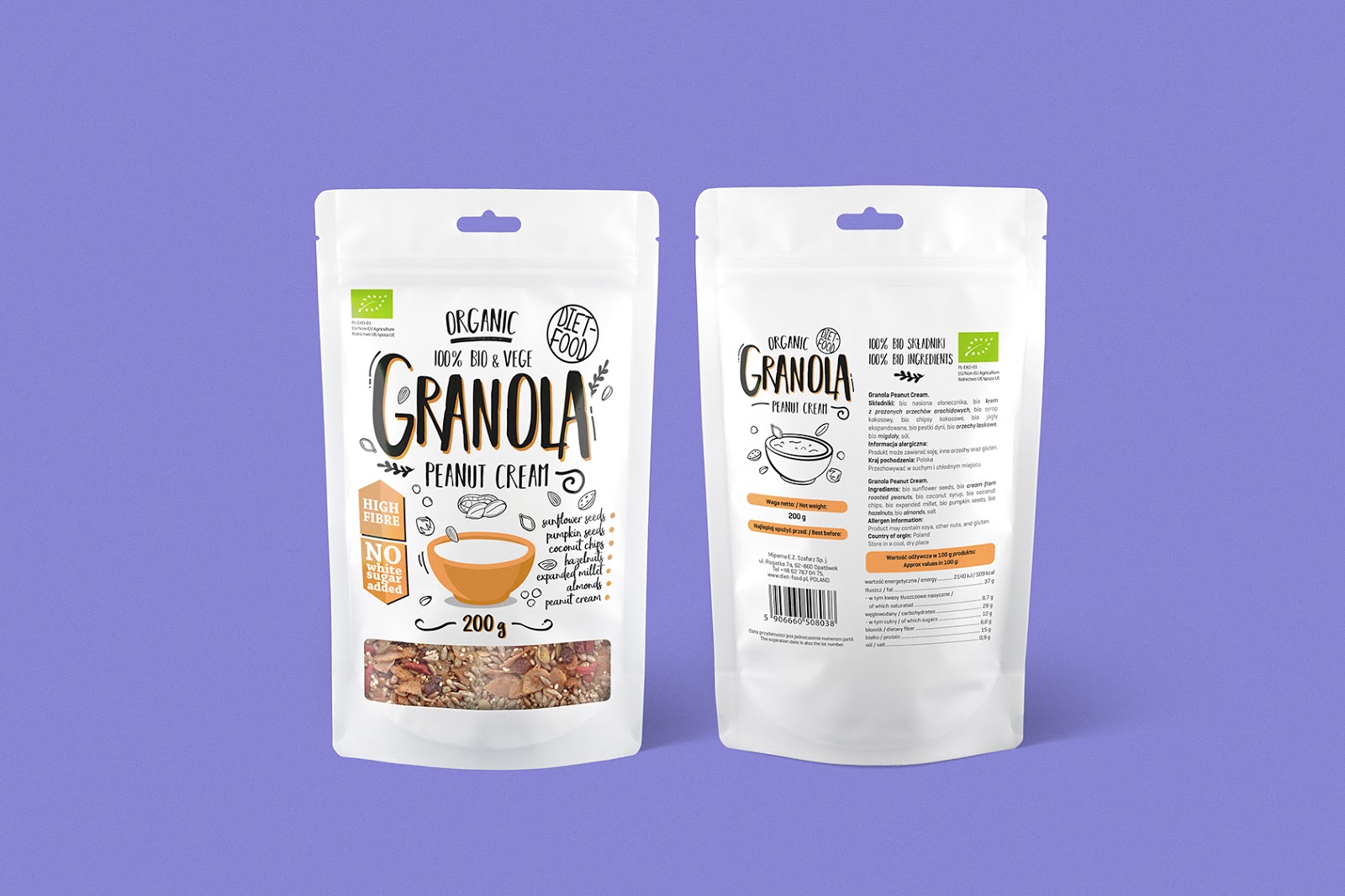 牛奶麥片包裝設(shè)計(jì)簡(jiǎn)約手繪元素(圖2)