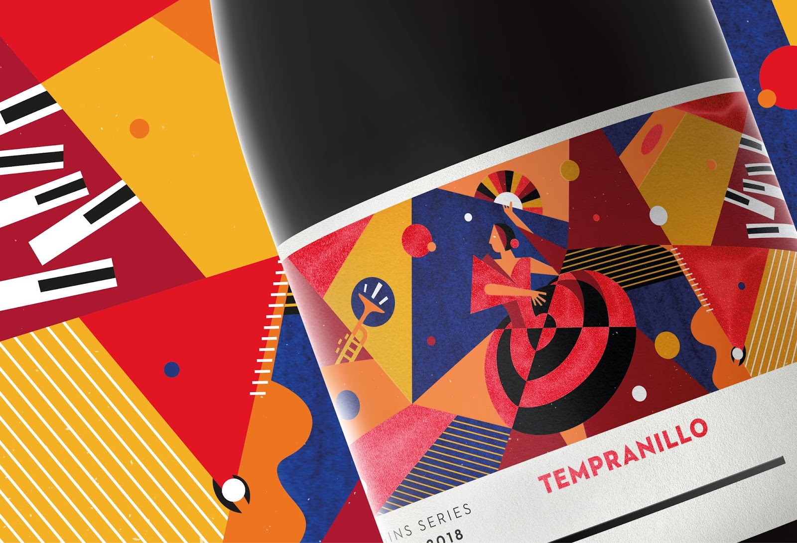 葡萄酒包裝設(shè)計采用時尚插畫風格(圖2)