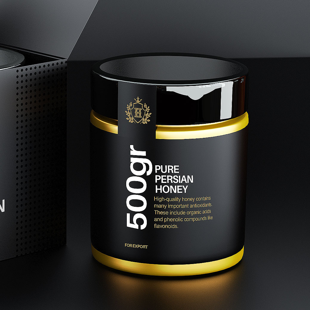 有別于傳統(tǒng)蜂蜜包裝這款看著很商務(wù)(圖6)