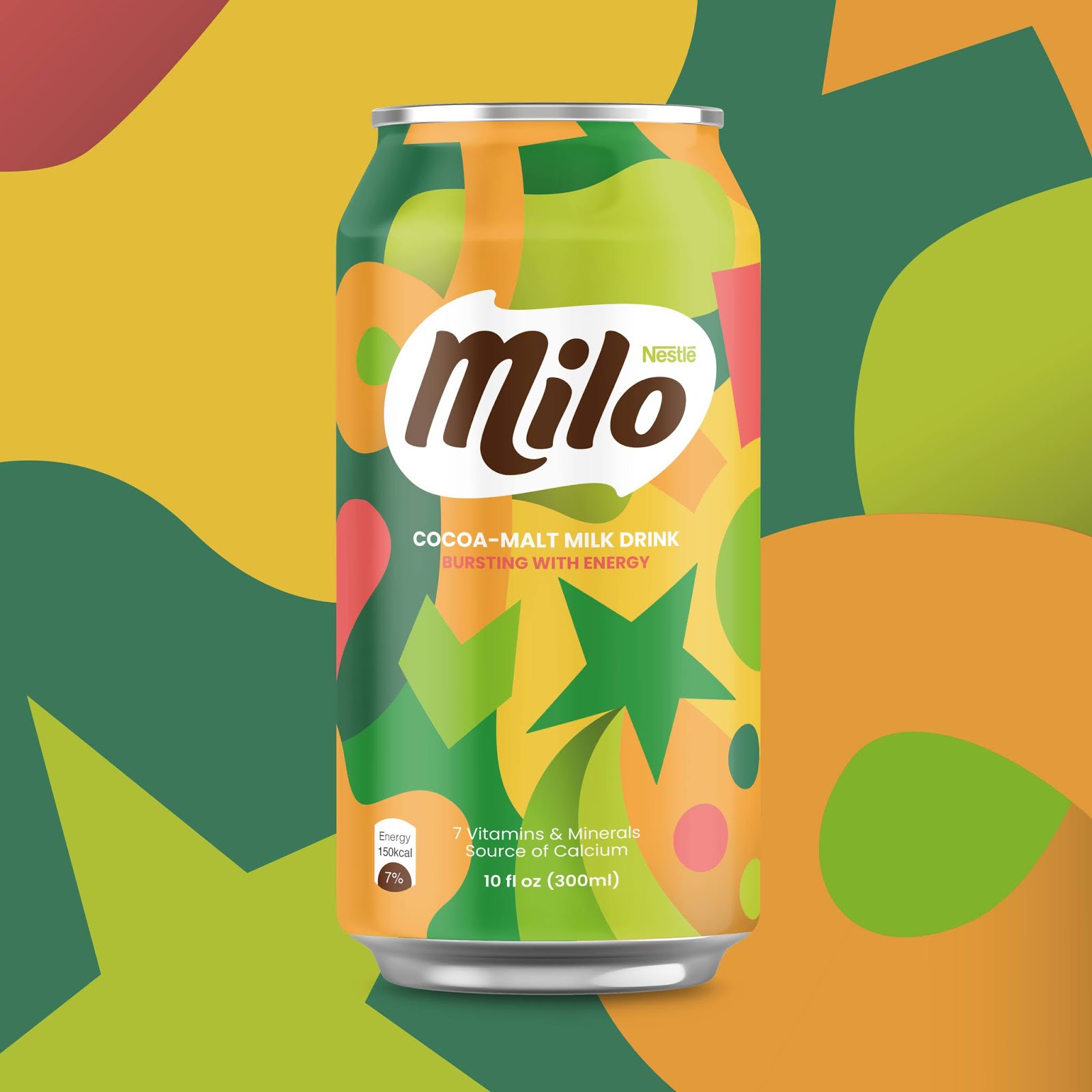 麥芽牛奶飲料包裝設(shè)計(圖2)