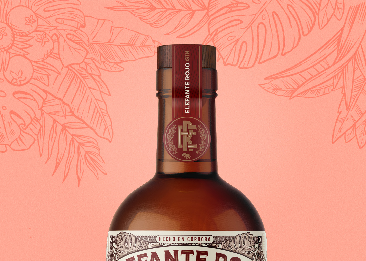 Gin Elefante Rojo杜松子酒包裝設(shè)計(jì)(圖4)