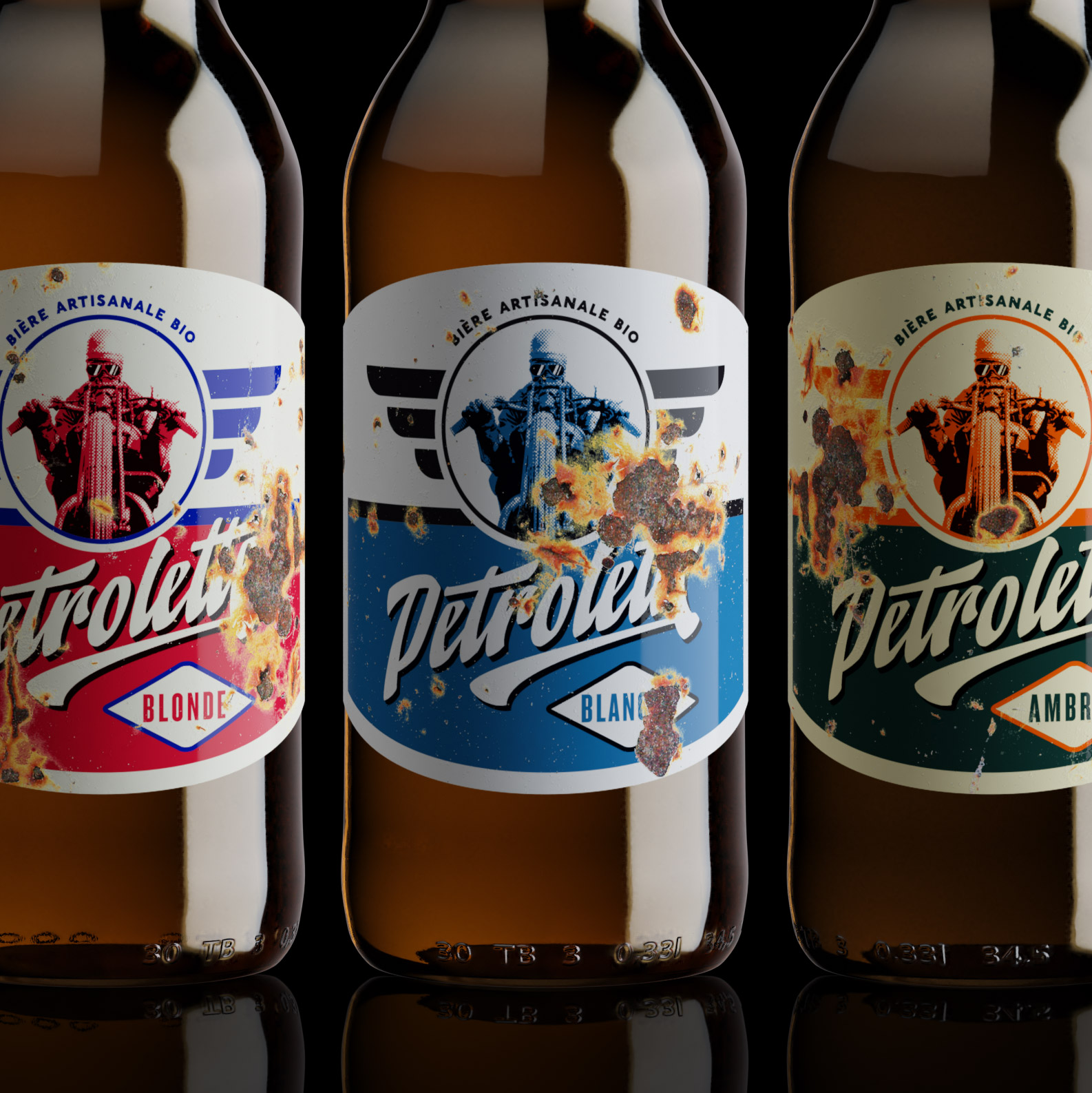 這款啤酒的標(biāo)簽設(shè)計(jì)故意弄得比較舊(圖2)