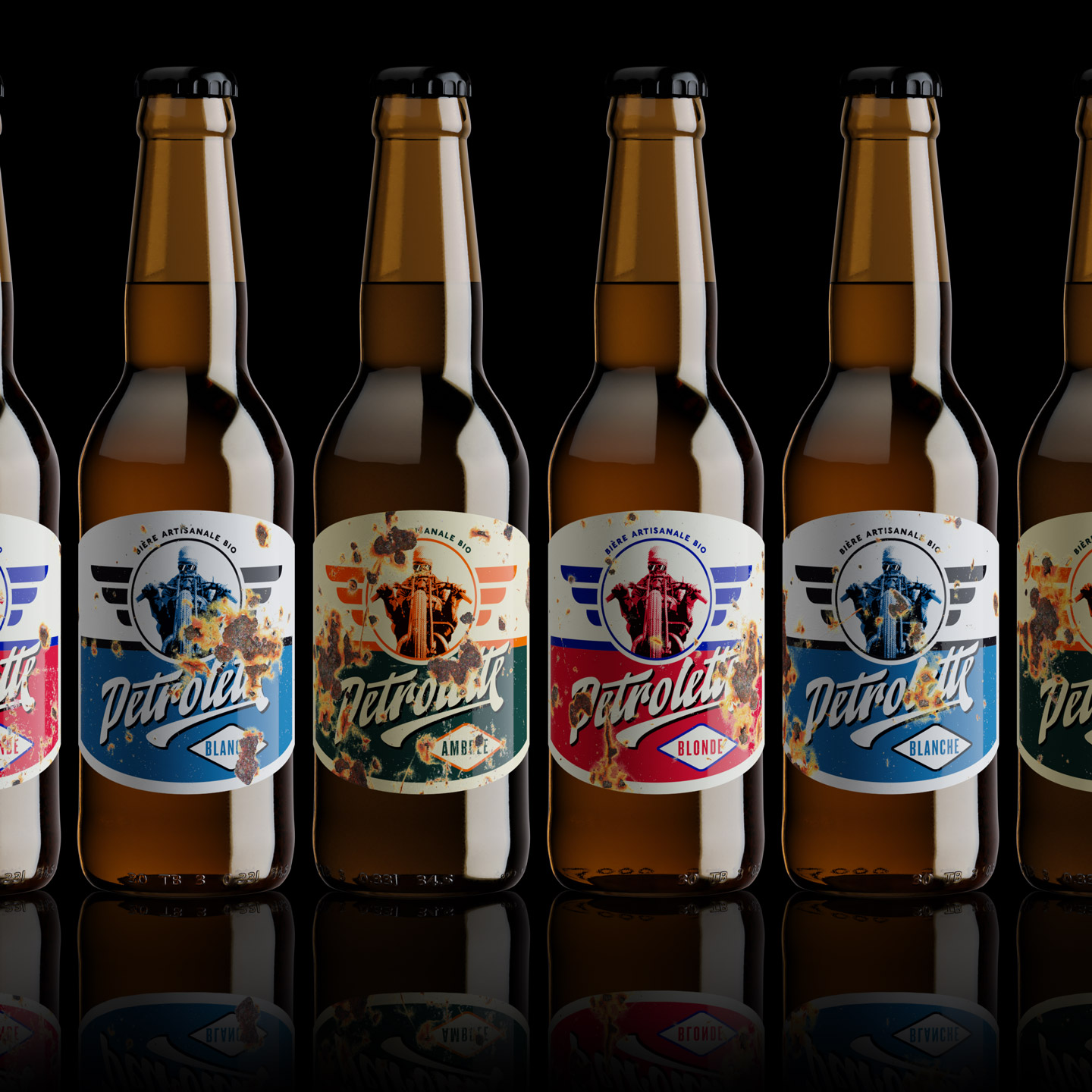 這款啤酒的標(biāo)簽設(shè)計(jì)故意弄得比較舊(圖1)