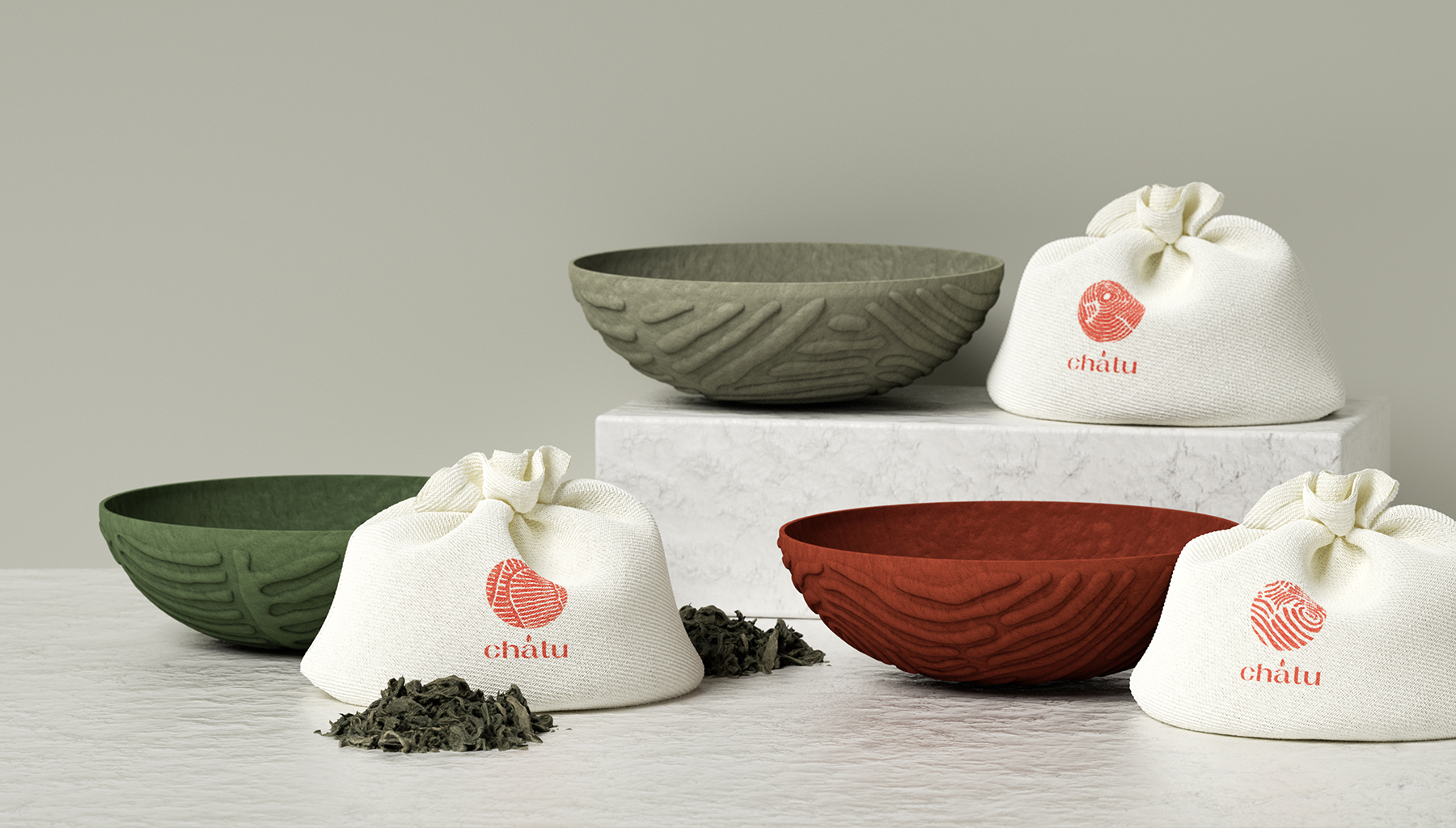 紙漿壓模做的茶葉包裝非常環(huán)保(圖7)