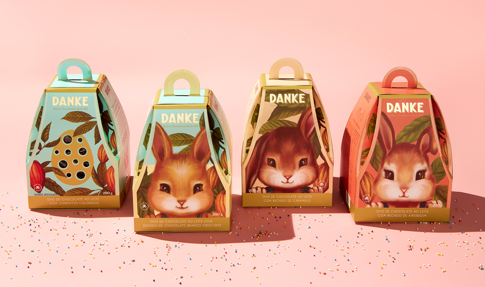 Danke巧克力產(chǎn)品插畫風格包裝設計欣賞(圖7)