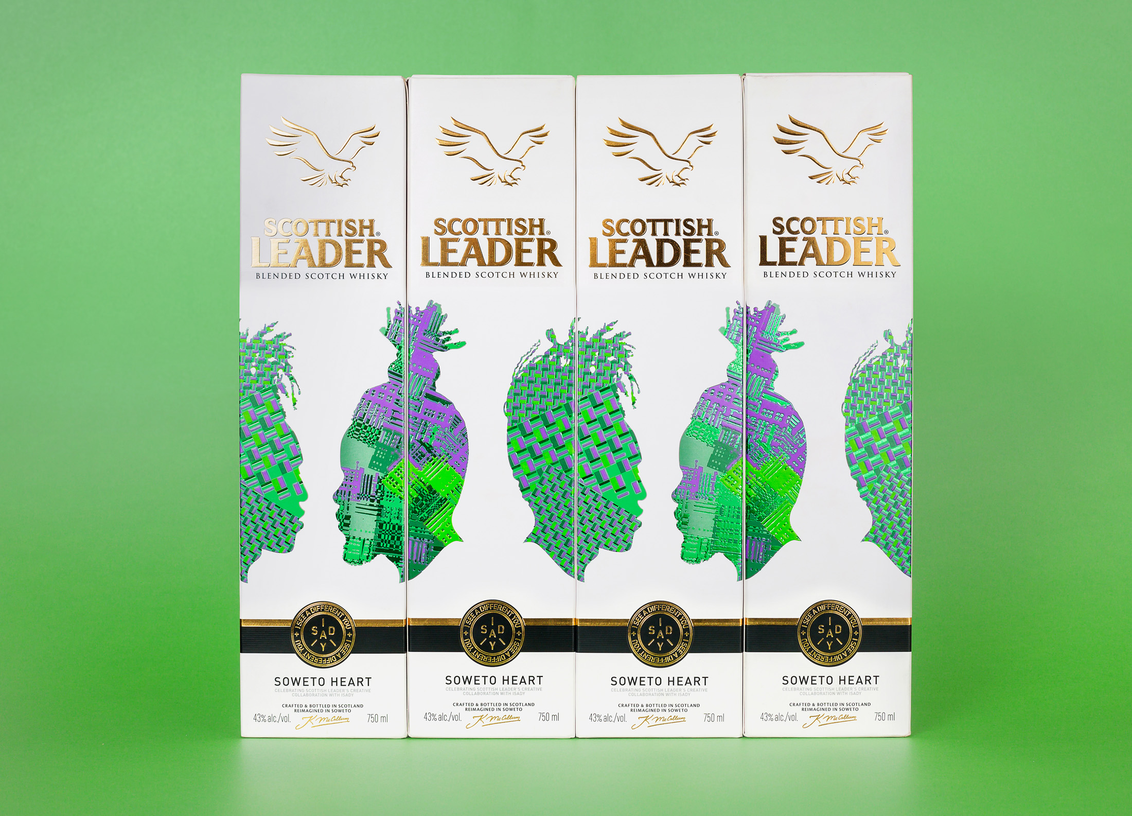 Scottish Leader威士忌限量版標(biāo)簽和禮品盒包裝設(shè)計(jì)這樣做(圖4)