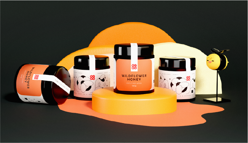 蜂蜜創(chuàng)意包裝設(shè)計(jì)參考(圖4)
