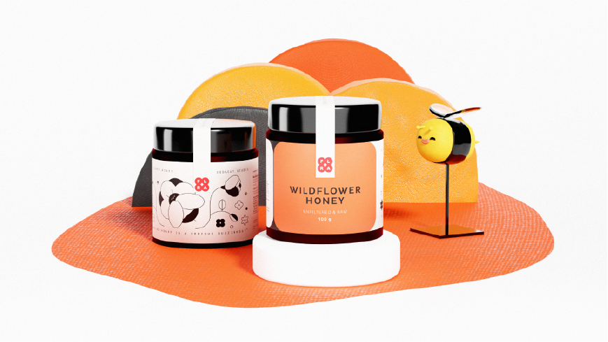 蜂蜜創(chuàng)意包裝設(shè)計(jì)參考(圖2)
