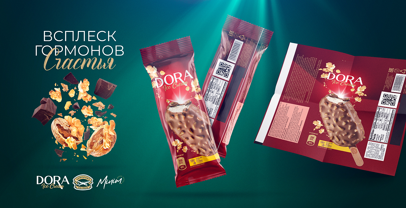 Dora 冰淇淋包裝這樣設計更好激發(fā)顧客的食欲(圖4)