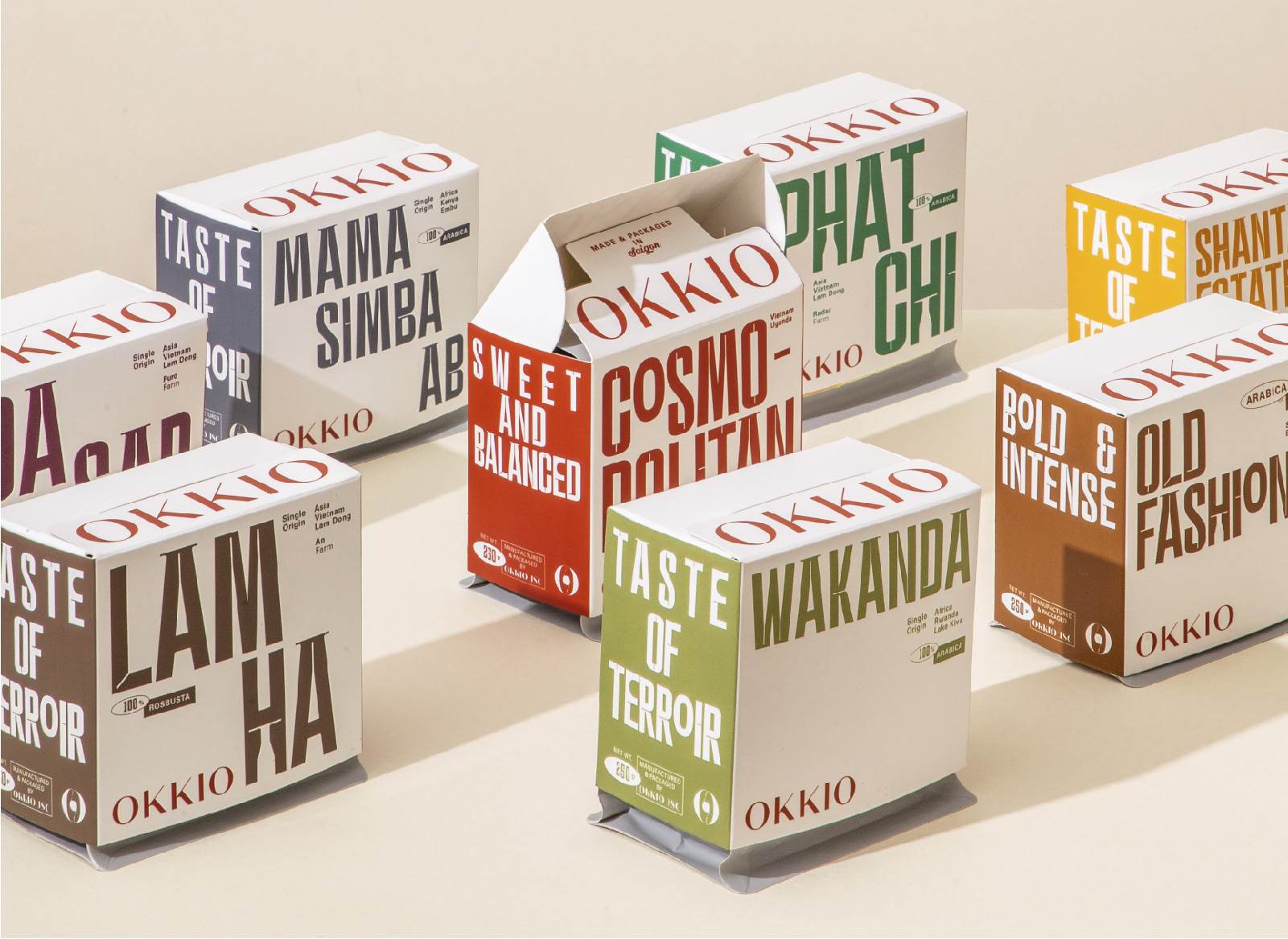 OKKIO咖啡品牌創(chuàng)意包裝設(shè)計(jì)(圖1)