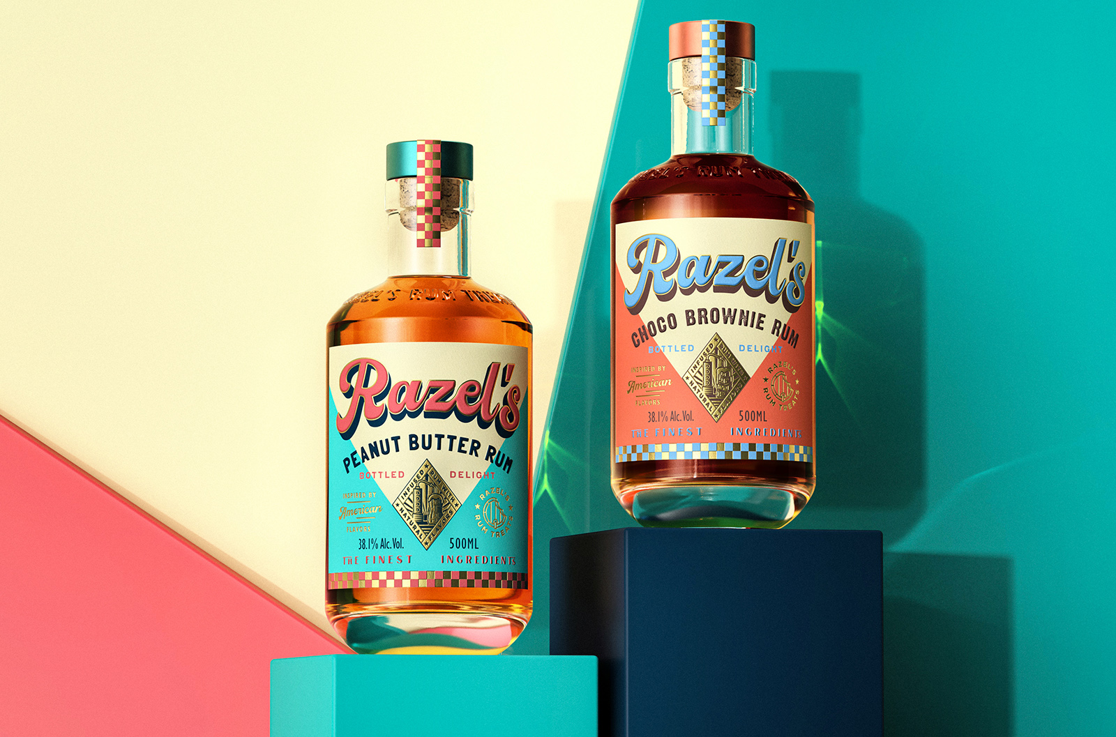 Razel朗姆酒的視覺品牌標(biāo)識和包裝設(shè)計(圖1)