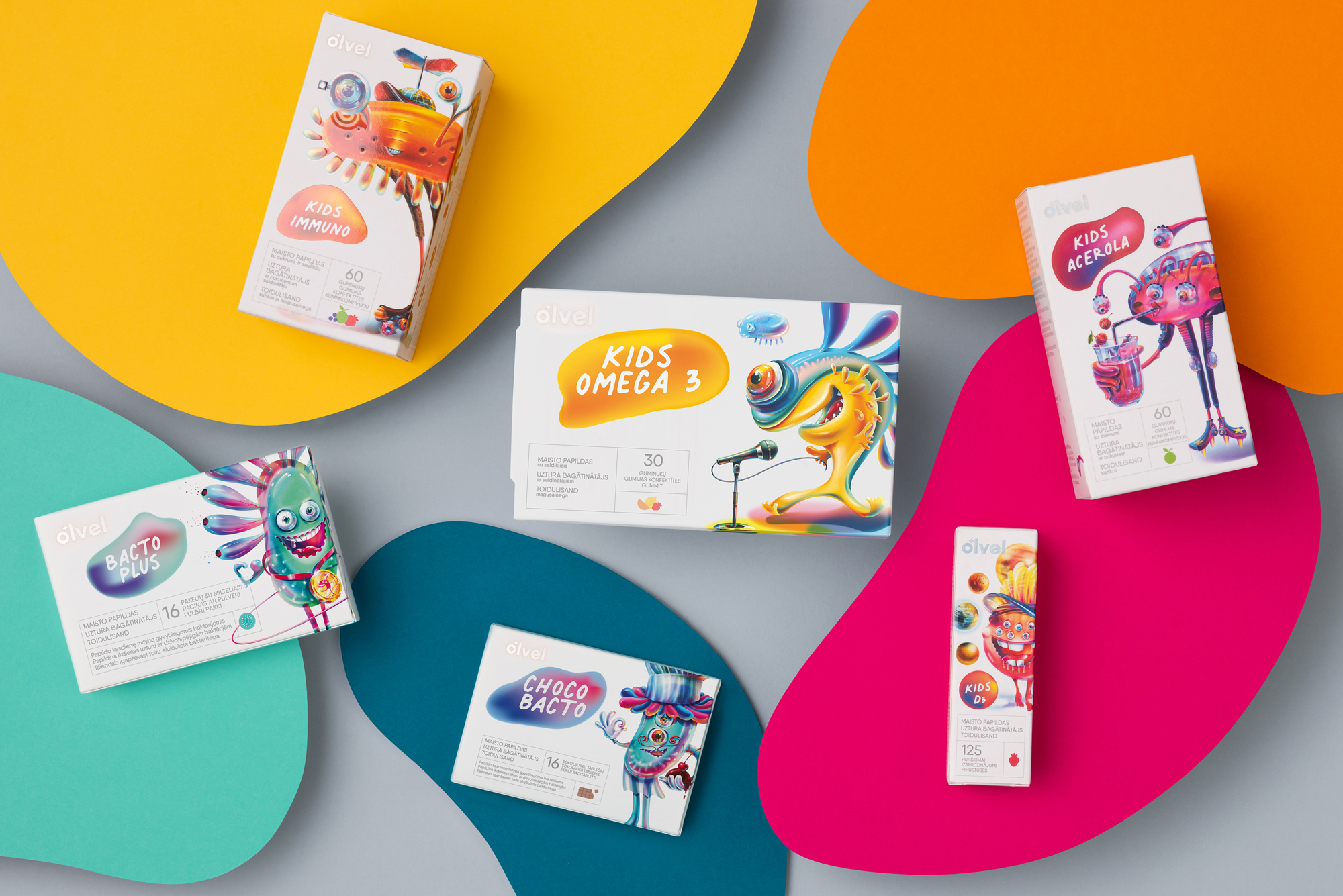 OLVEL兒童保健用品包裝設計(圖1)
