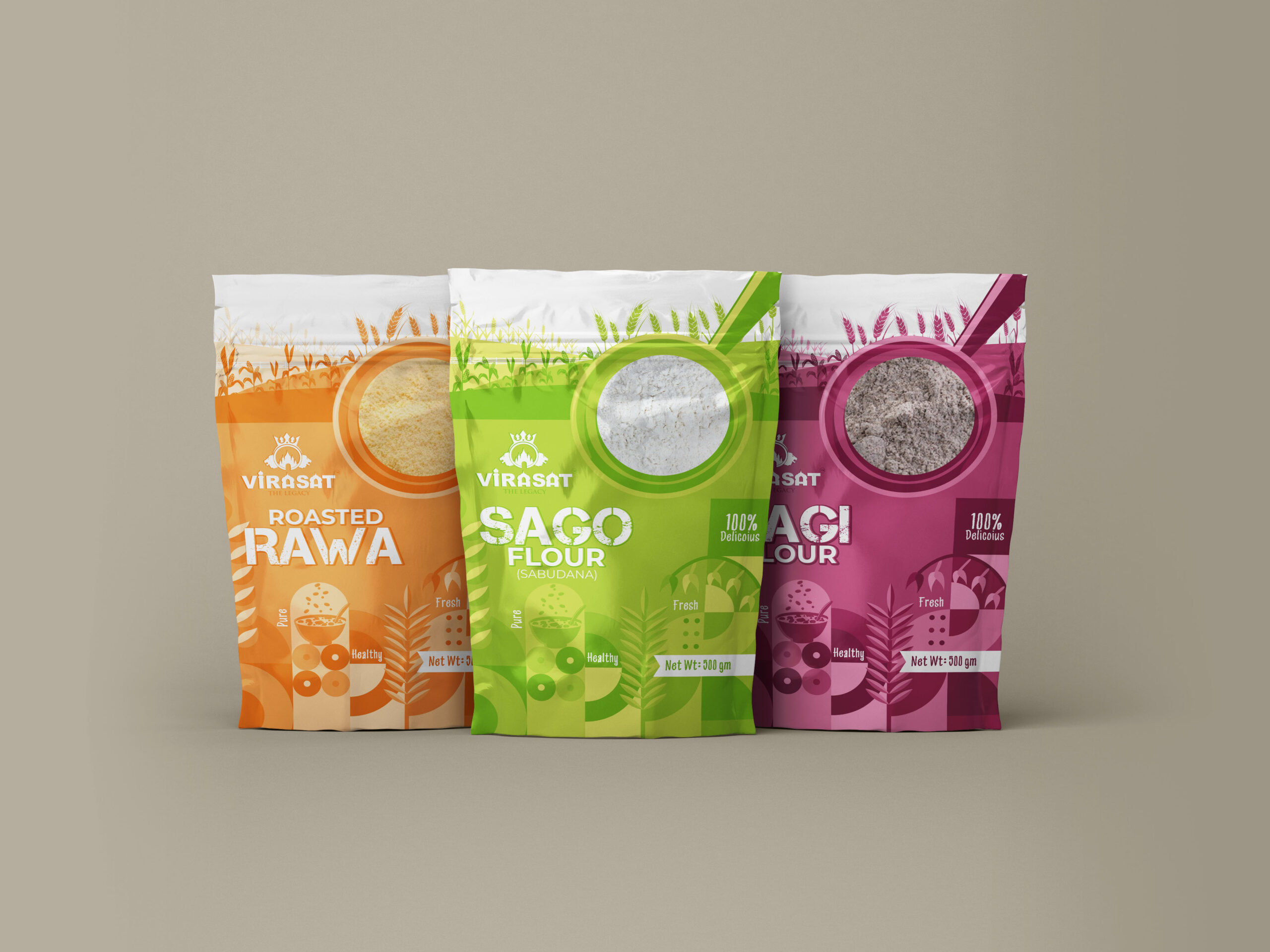 簡單獨特的優(yōu)質面粉袋包裝這樣設計(圖1)