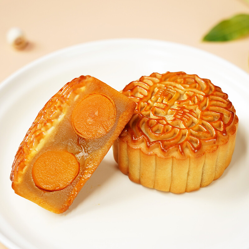 葡記 雙黃白蓮蓉廣式月餅包裝禮盒產(chǎn)品包裝創(chuàng)意設(shè)計欣賞(圖4)