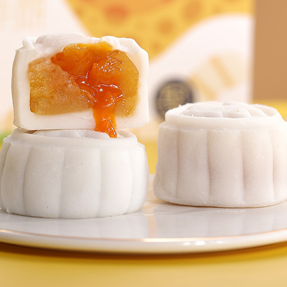 Angel 安琪 思圓冰皮月餅 6餅3味 420g 禮盒裝包裝禮盒產(chǎn)品包裝創(chuàng)意設(shè)計(jì)欣賞(圖3)