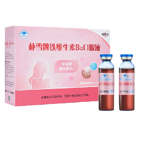 哈藥六牌 樸雪牌鐵維生素B12口服液 900ml保健產(chǎn)品包裝創(chuàng)意設(shè)計欣賞(圖1)