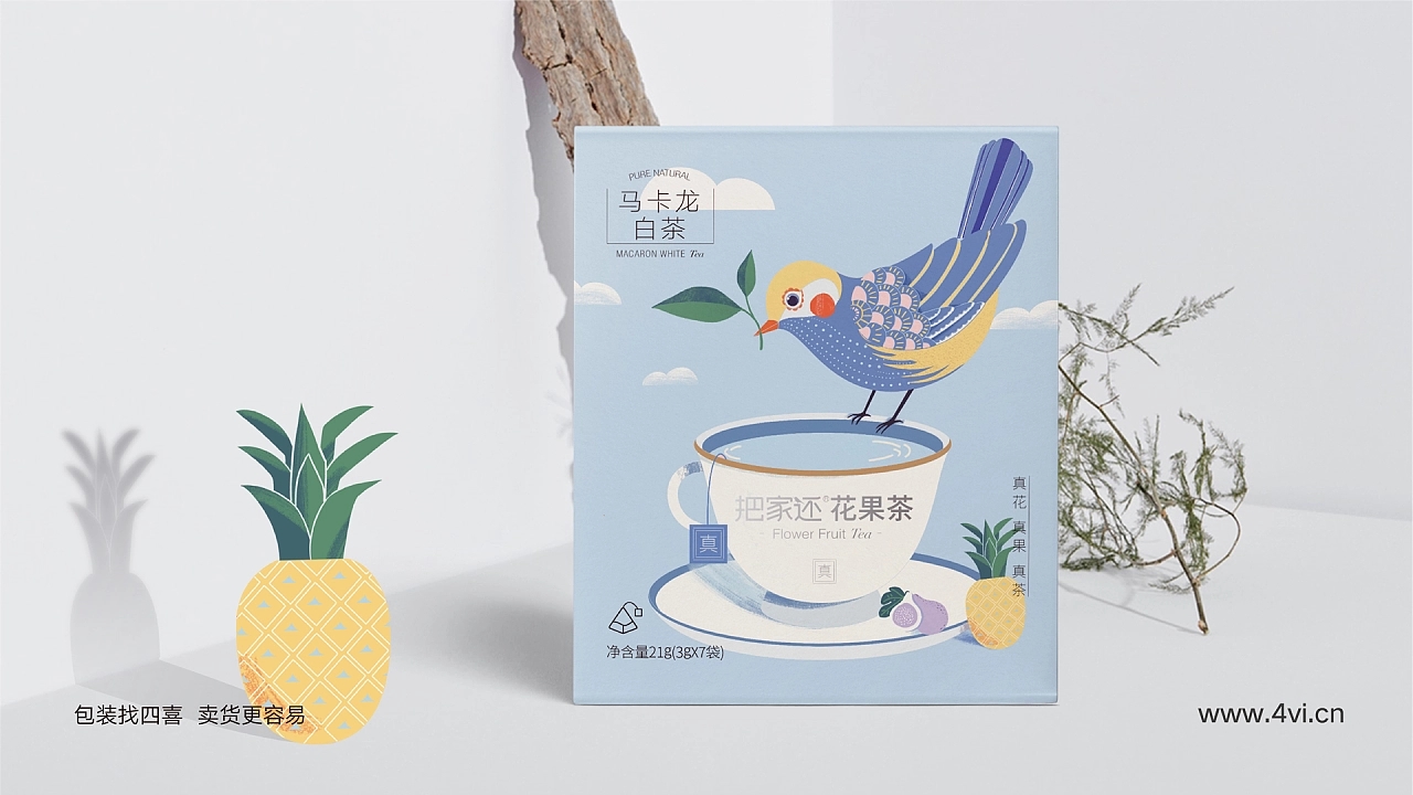 花果茶包裝盒設(shè)計這樣做很吸人眼球(圖1) 花果茶包裝盒設(shè)計這樣做很吸人眼球(圖1)