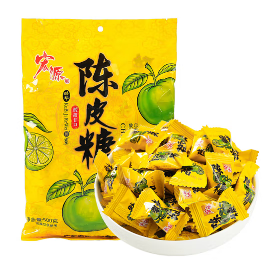 陳皮糖包裝袋設(shè)計(jì)作品欣賞(圖1) 陳皮糖包裝袋設(shè)計(jì)作品欣賞(圖1)