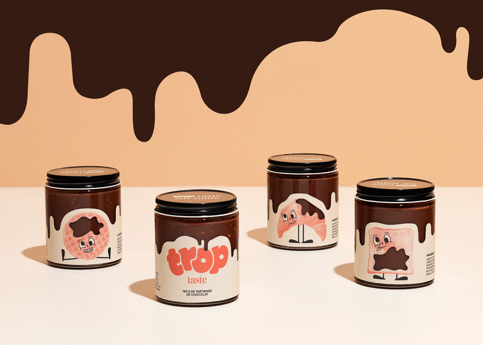 巧克力果仁醬包裝設(shè)計(jì)欣賞(圖1)