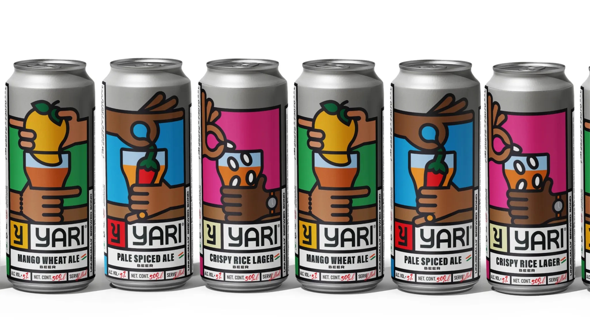 簡約圖形的灌裝啤酒包裝設計欣賞(圖1) 簡約圖形的灌裝啤酒包裝設計欣賞(圖1)