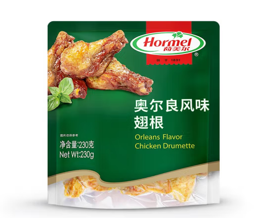 奧爾良風味雞翅根包裝袋如何設(shè)計(圖1)