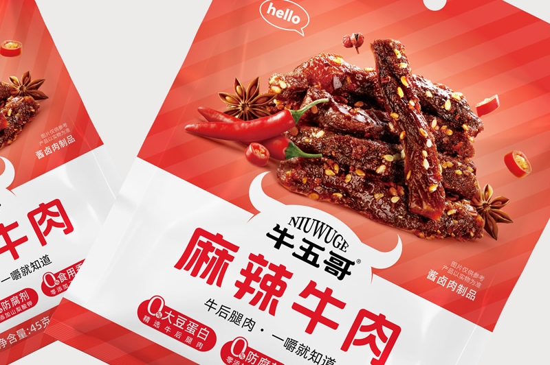四喜案例“牛五哥”牛肉干：用包裝設計撬動貨架競爭力，打造高復購零食品牌