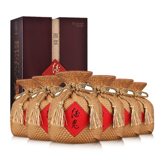 創(chuàng)意酒包裝設(shè)計原漿酒馥郁香型白酒瓶整箱裝產(chǎn)品包裝設(shè)計欣賞(圖2)