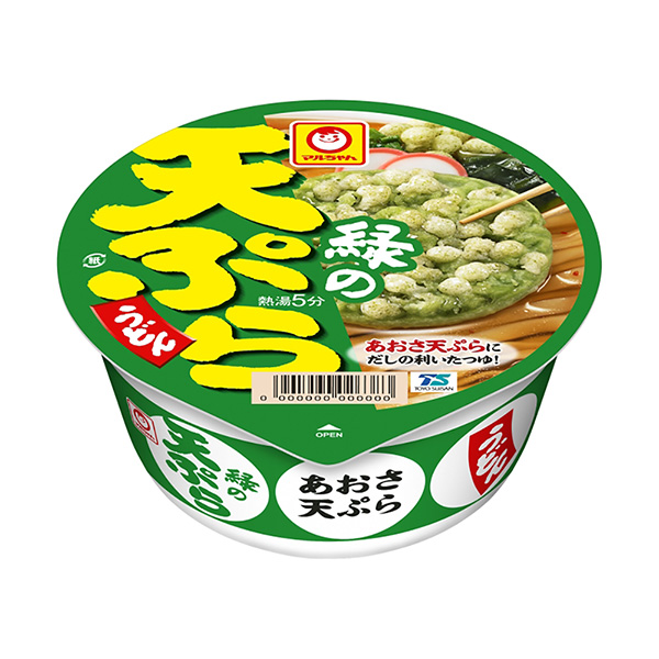 食品包裝設計欣賞馬爾醬綠色天婦羅烏冬面東洋水產(chǎn)包裝設計欣賞(圖1)