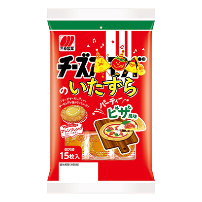 包裝設(shè)計公司推薦奶酪惡作劇派對披薩風(fēng)味三幸制果包裝設(shè)計欣賞(圖1)