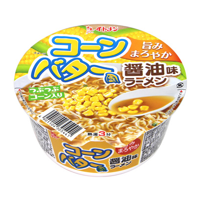 包裝設(shè)計(jì)公司推薦玉米黃油風(fēng)醬油味拉面包裝設(shè)計(jì)欣賞(圖1)