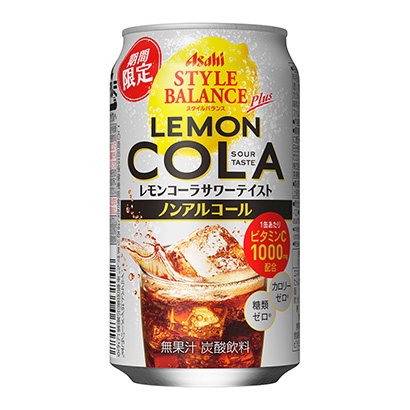 朝日風格平衡加檸檬可樂酸辣燙朝日啤酒果實清涼飲料包裝設計(圖1)