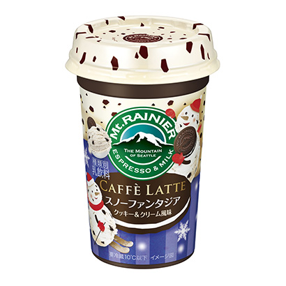 蒙托雷尼亞拿鐵咖啡諾幻想餅干和奶油風(fēng)味森永乳業(yè)乳相關(guān)飲料包裝設(shè)計(圖1)