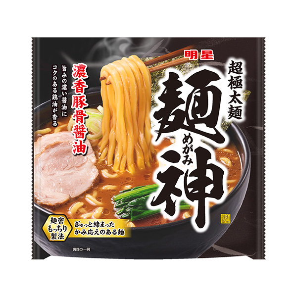 明星面神濃香豬骨醬油明星食品面類包裝設(shè)計(jì)(圖1)