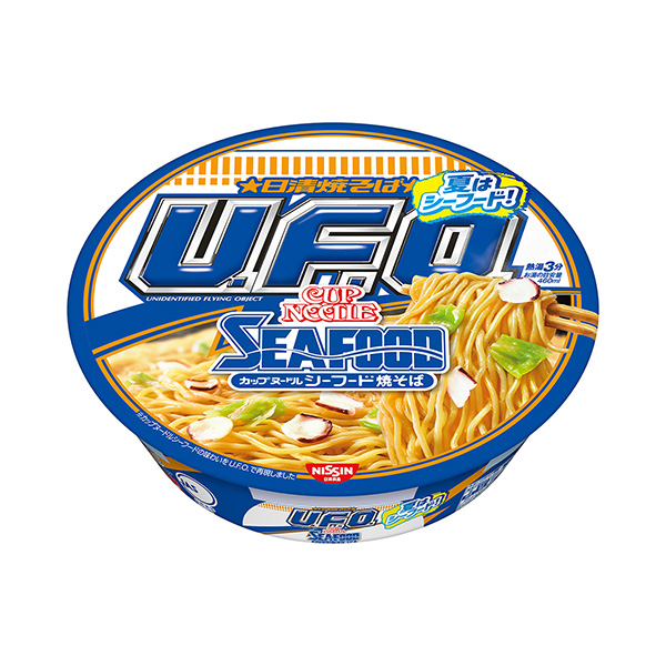 包裝設(shè)計(jì)欣賞日清炒面U.F.O.＜杯面海鮮炒面＞ (日清食品) (圖1)